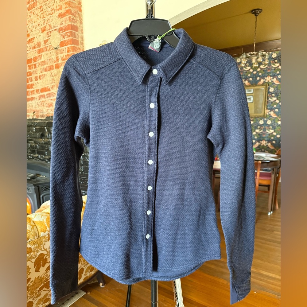 Stio Navy Button Down Shirt